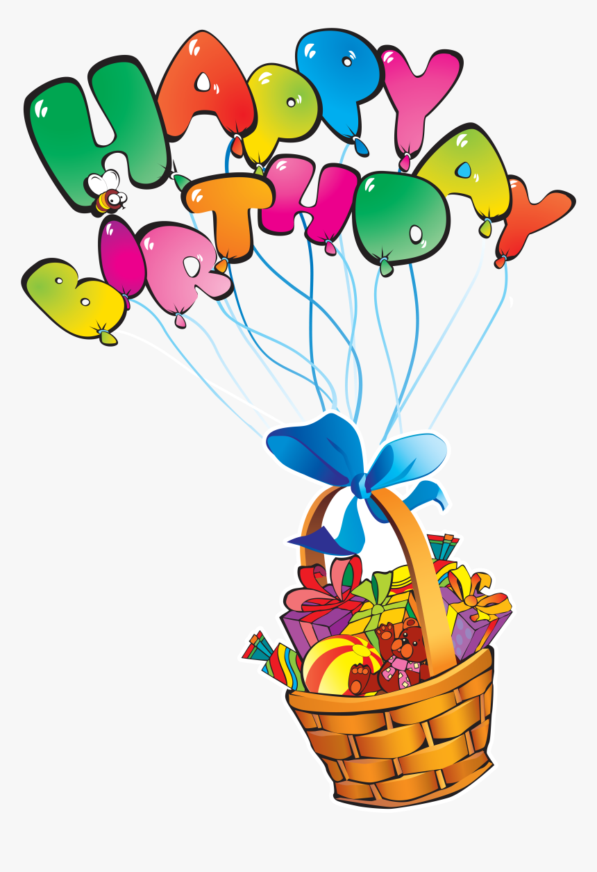 Transparent Background Happy Birthday Balloon Png, Png Download