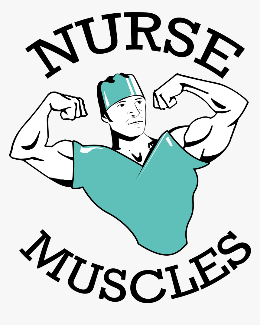 Nurse Drawing Logo - Nurse Muscles, HD Png Download