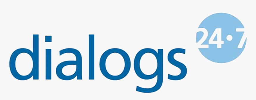 Logo Dialogs 24/7 - Electric Blue, HD Png Download