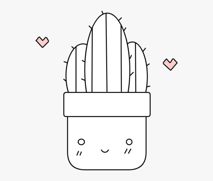 Transparent Cute Cactus Png - Gift Box Icon Black, Png Download