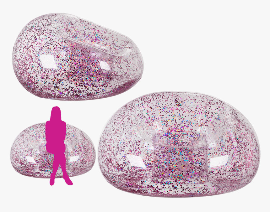 Inflatable Sofa With Rose Gold Holographic Glitter - Φουσκωτά Με Γκλιτερ, HD Png Download