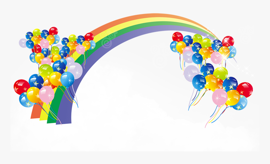Transparent Rainbow Balloons Png, Png Download