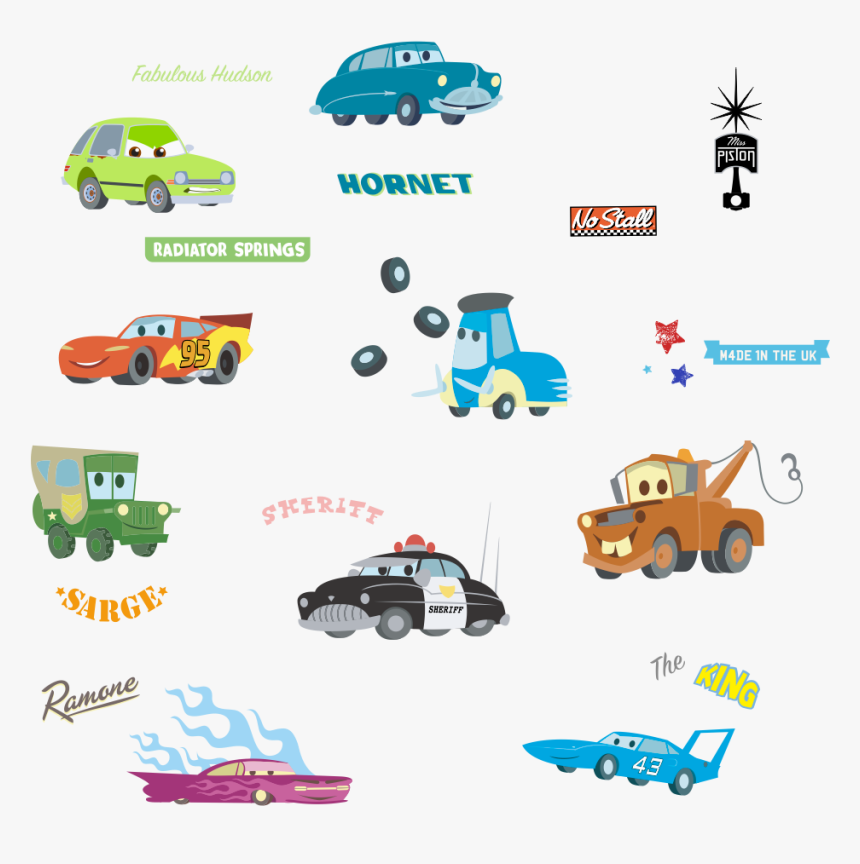 Cartoon Car Road Height Measure Wall Sticker For Kids, HD Png Download
