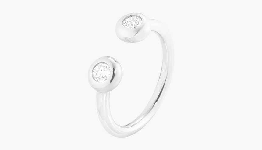 White Gold With Brilliant Cut Diamonds - Body Jewelry, HD Png Download