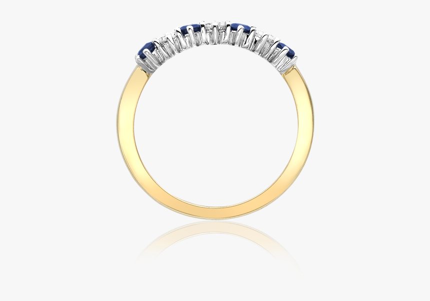 21230 Sapphire Diamond 7 Stone Eternity Ring - Engagement Ring, HD Png Download
