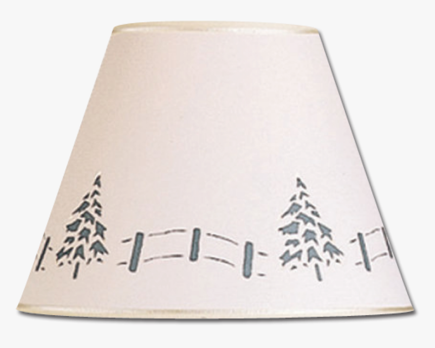 Tree And Fence Lamp Shade - Lampshade, HD Png Download