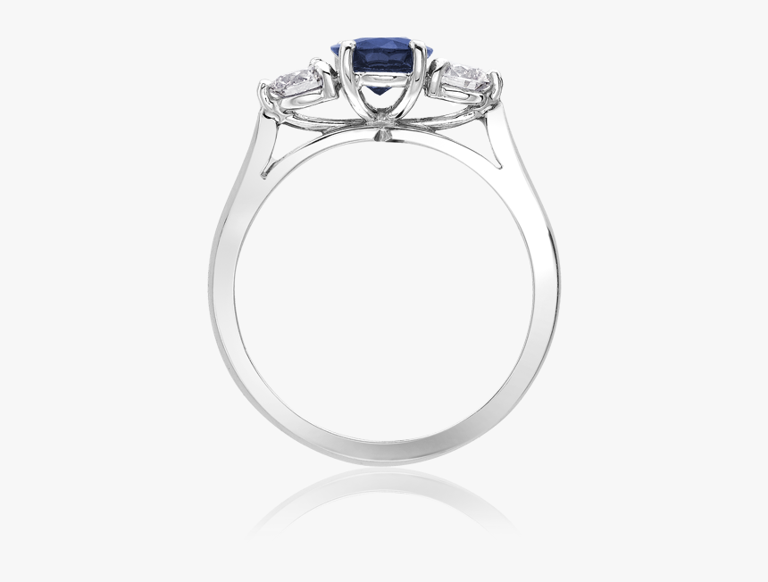 22333 Sapphire Diamond Trinity Ring, HD Png Download