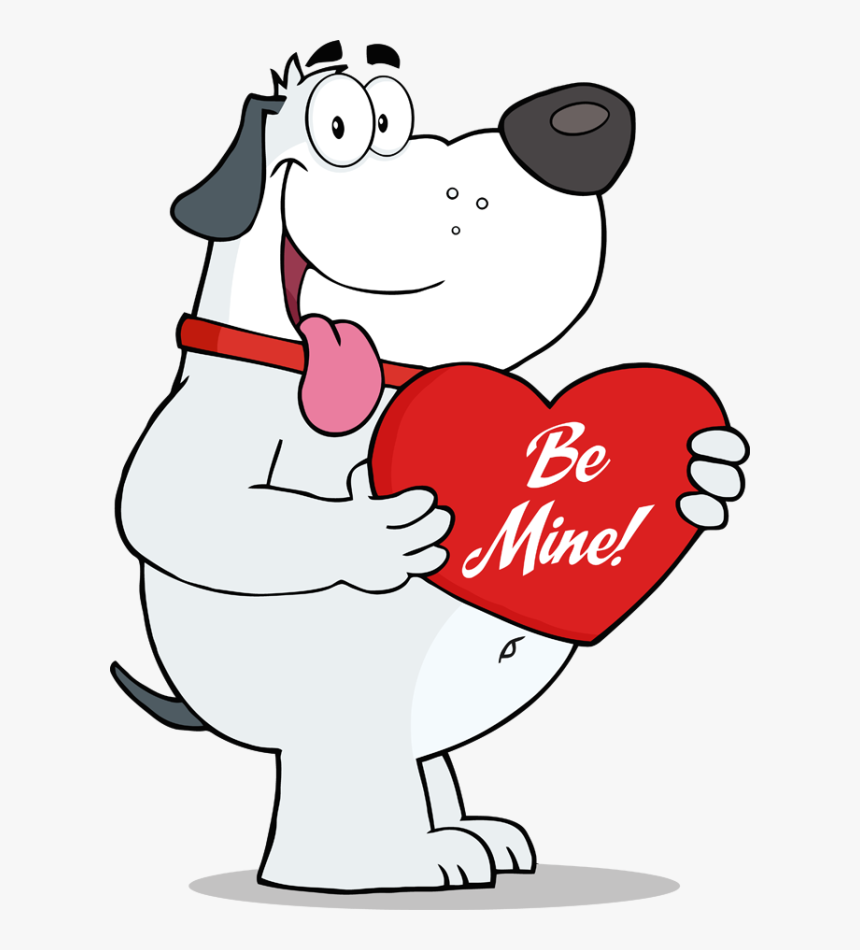 Clipart Dog Valentine, Clipart Dog Valentine Transparent - Valentines Day Dog Clipart, HD Png Download
