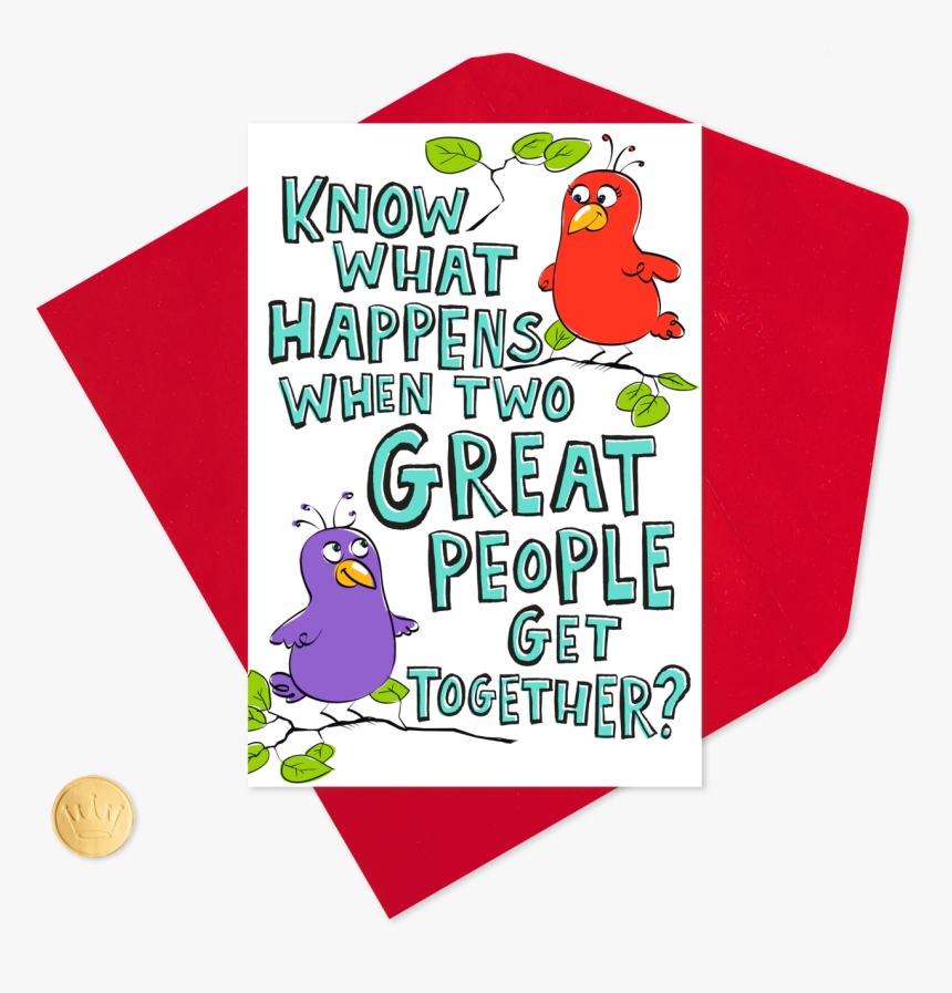 Two Birds Pop Up Valentine S Day Card For Couple Clipart, HD Png Download