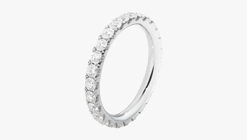White Gold With Briliant Cut Diamonds - Engagement Ring, HD Png Download