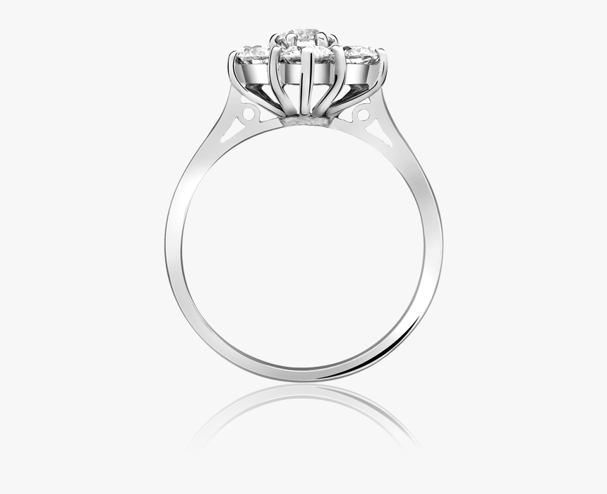 13720 Diamond Cluster Ring - Engagement Ring, HD Png Download