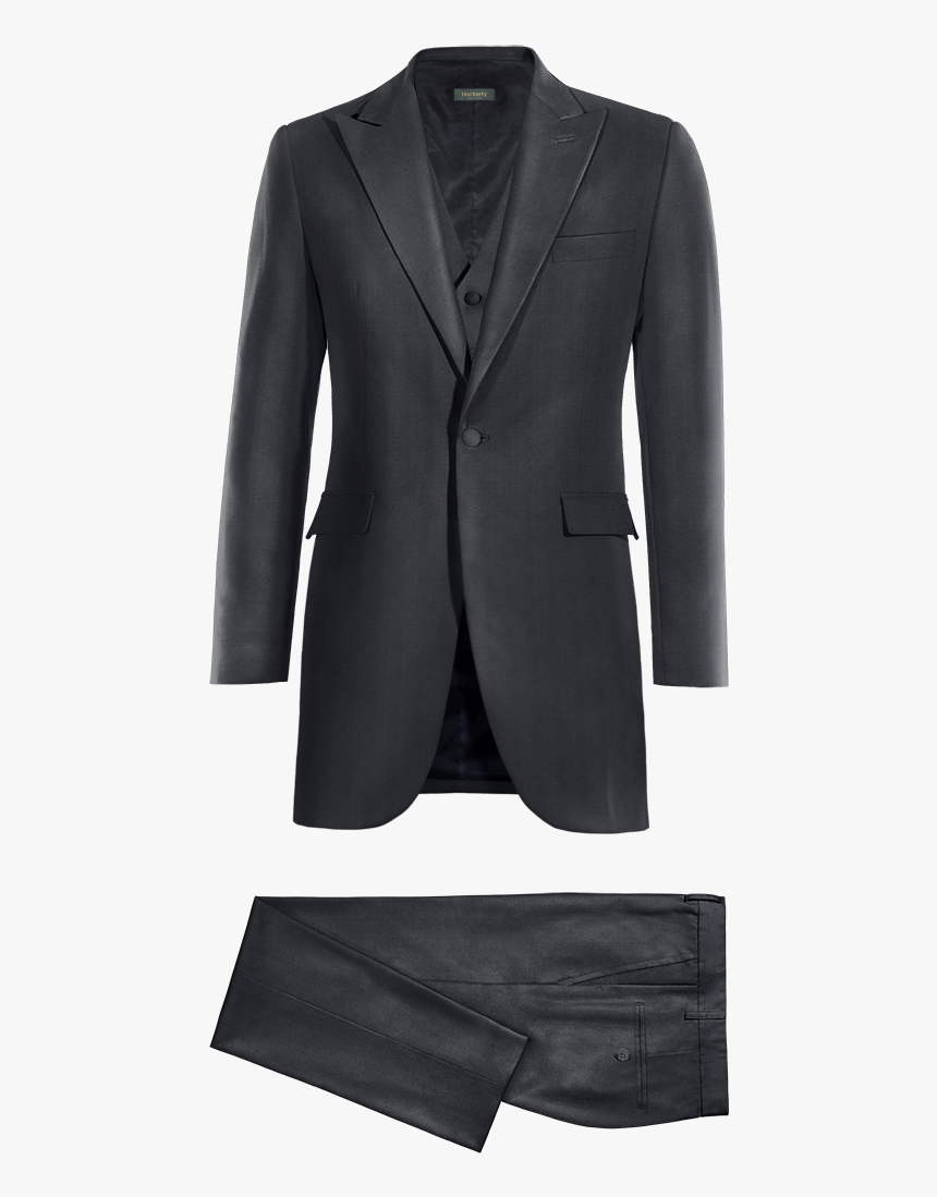 Shiny Grey Custom Frock Coat - Frock Coat, HD Png Download