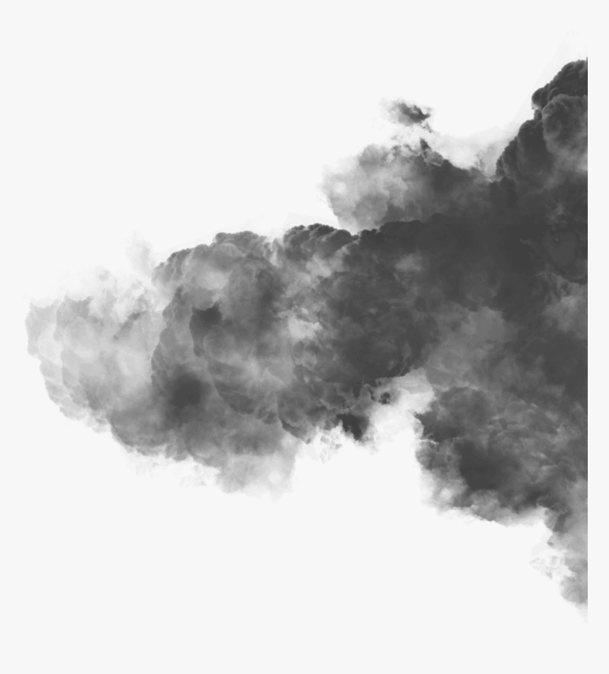Cloud Right Black - Smoke, HD Png Download