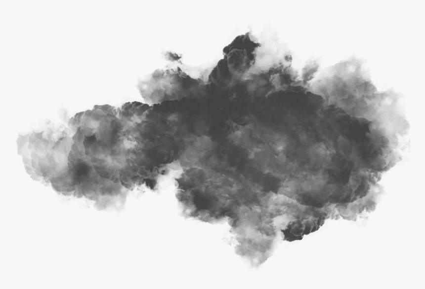 Cloud Right Black - Smoke, HD Png Download
