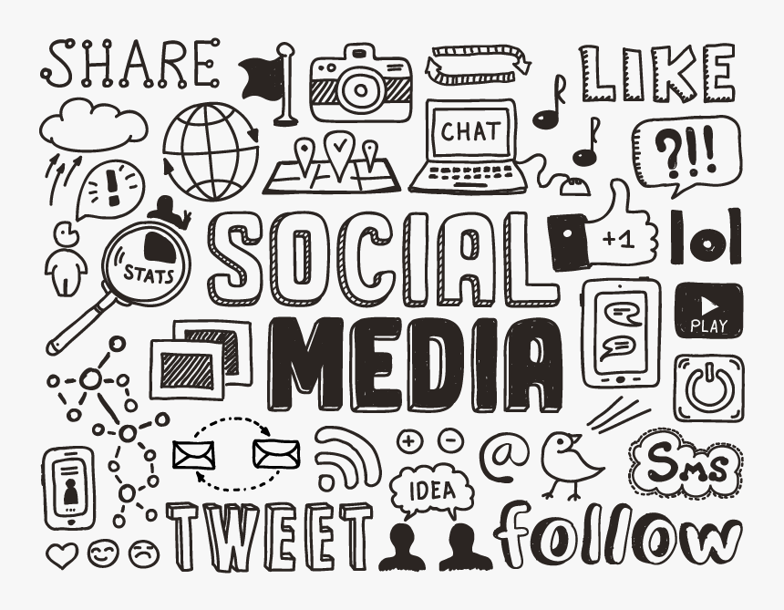 Simple Social Media Background, HD Png Download