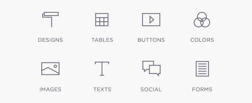 Icons Of Functions For Designing A Website Using The - Sarawak United Peoples' Party, HD Png Download