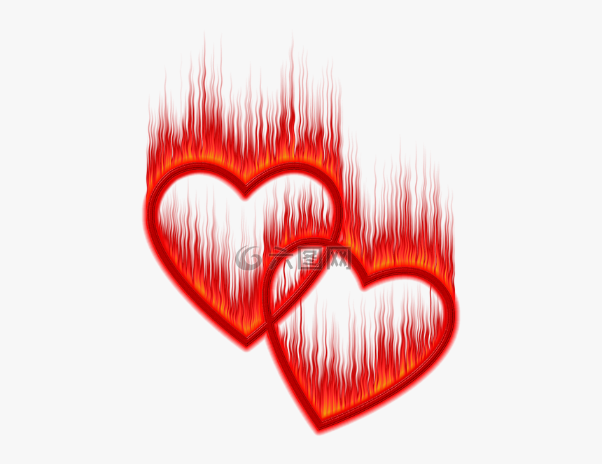 心,爱,情人节 - Transparent Artsy Hearts, HD Png Download
