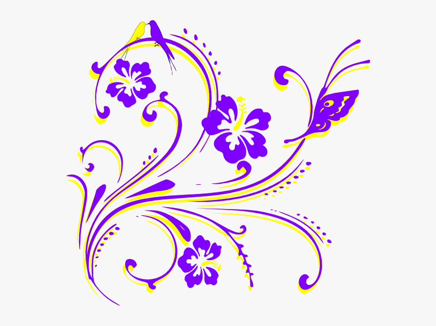 Purple Butterfly Drawing Png, Transparent Png
