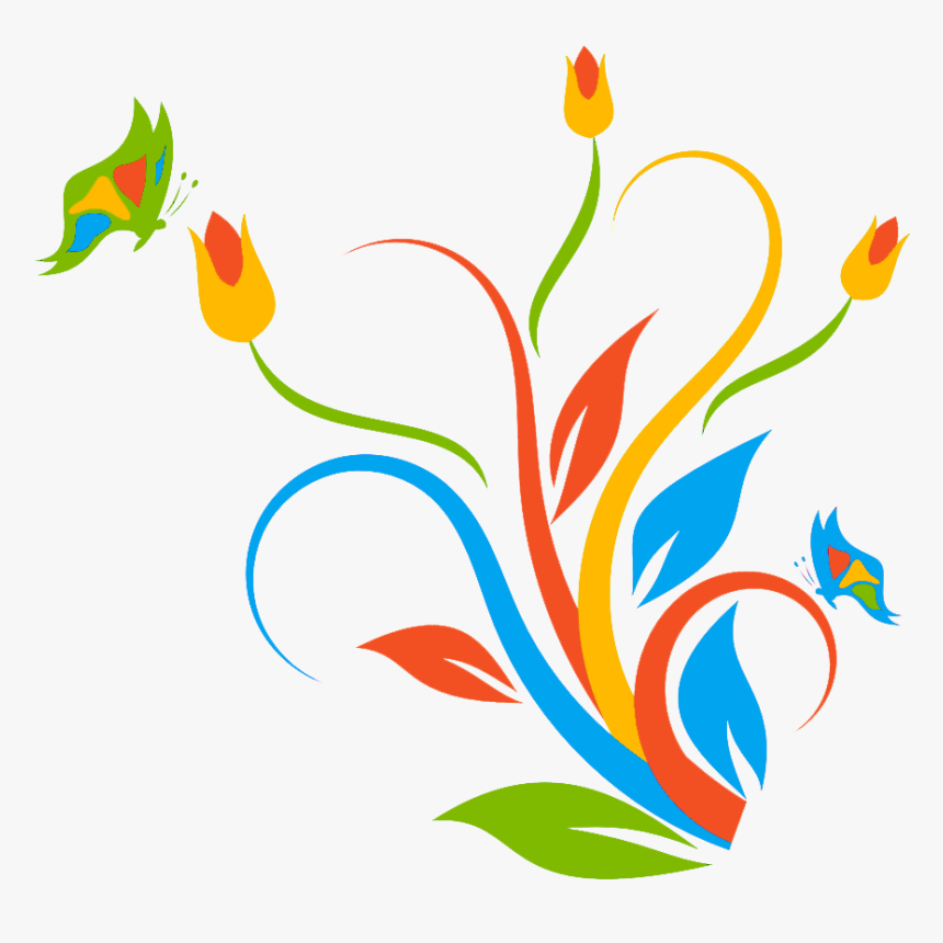 Butterfly On A Flower Clip Art - Clipart Butterfly Flower Png, Transparent Png