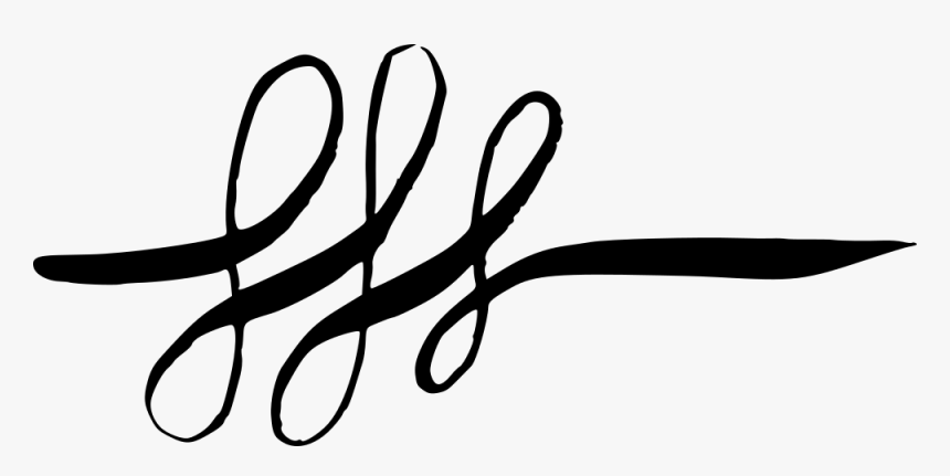 Calligraphic Swirls Flourishes 4 - Line Art, HD Png Download