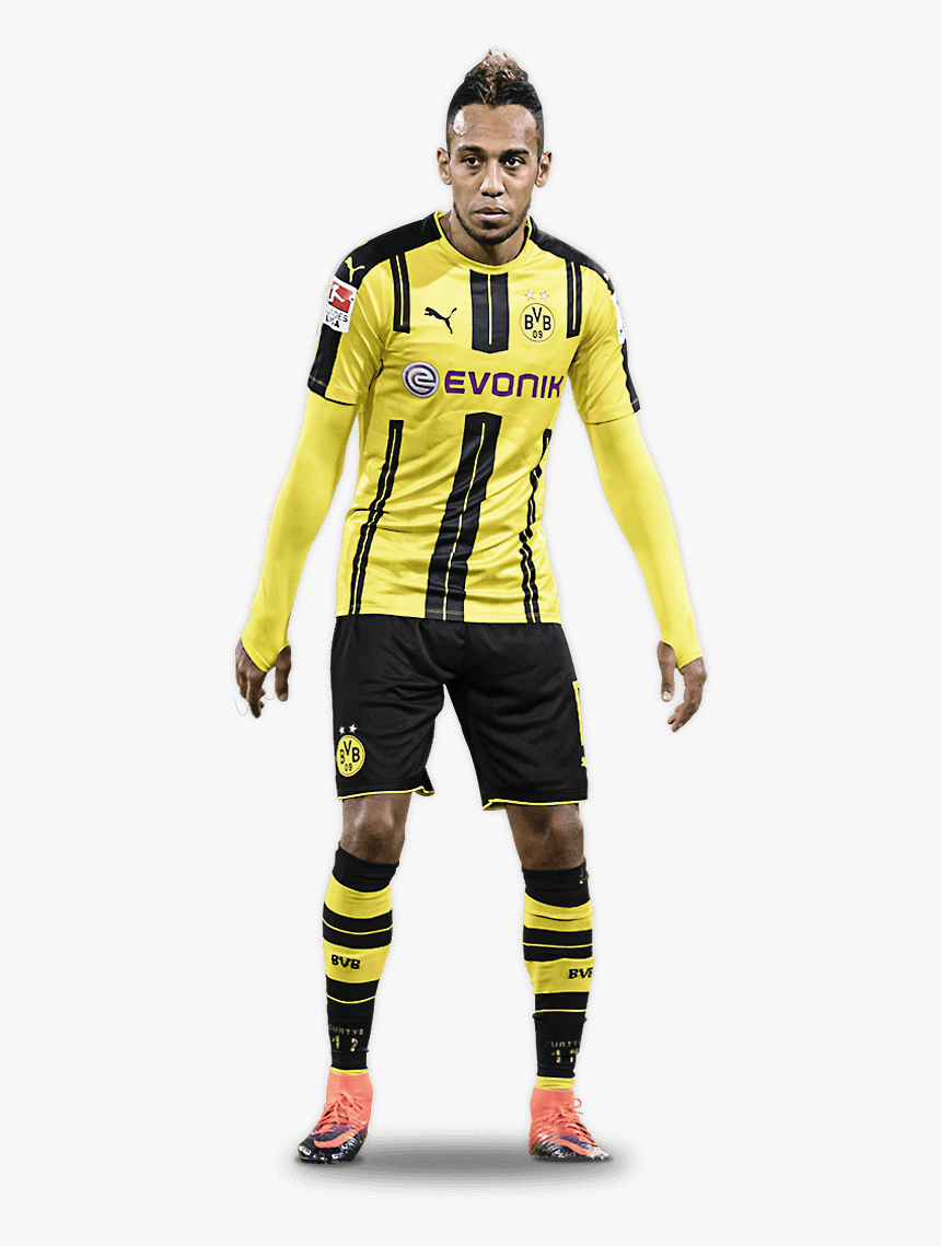 Pierre-emerick Aubameyang Football Soccer, Soccer Players, - P Aubameyang Borussia Dortmund Png, Transparent Png