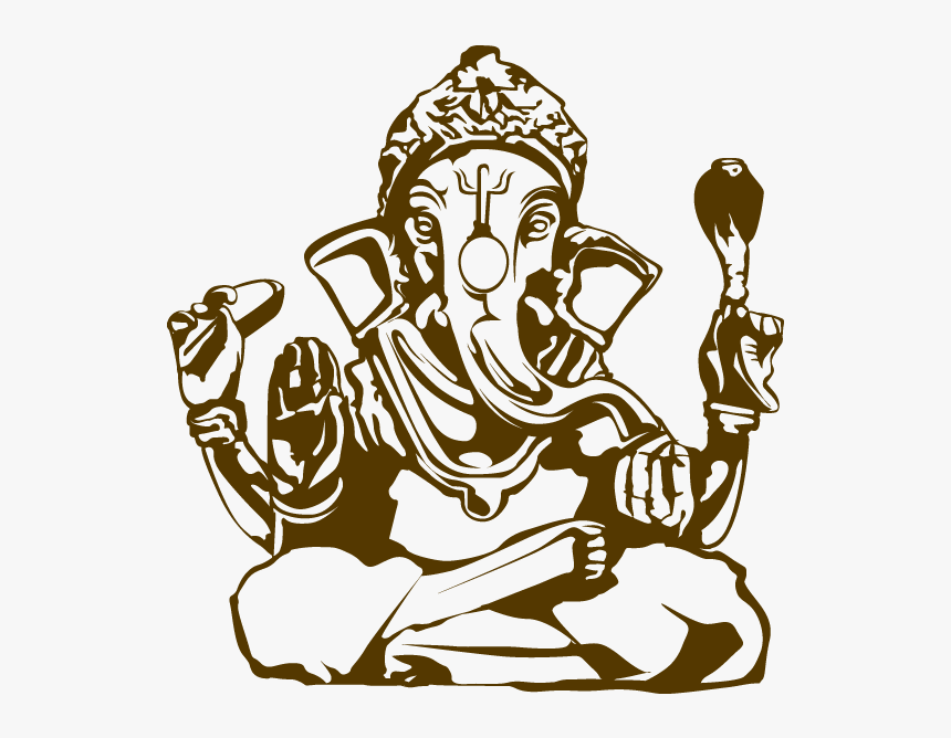 Decorative Vinyl Ganesha - Diwali Card For Business, HD Png Download