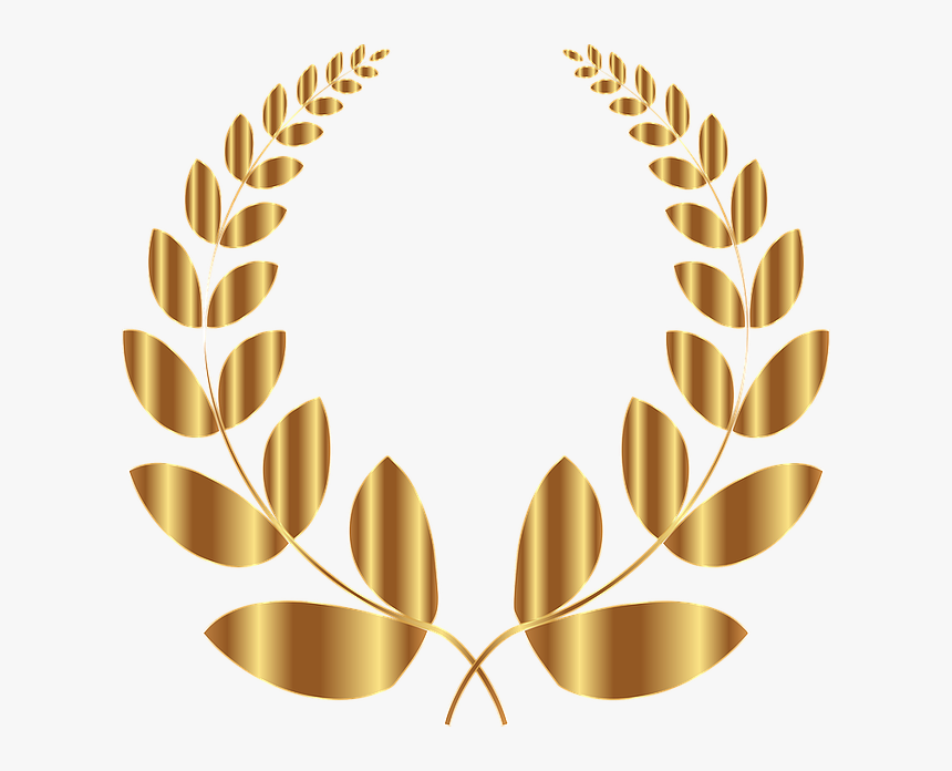 Laurel, Wreath, Conquest, Triumph, Victory, Win, Golden - Transparent Background Gold Laurel Wreath Png, Png Download