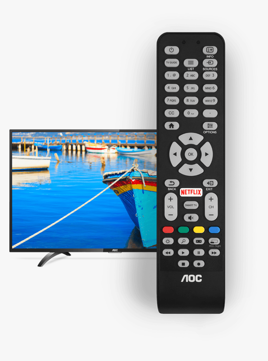 Controle Remoto Aoc Smart, HD Png Download