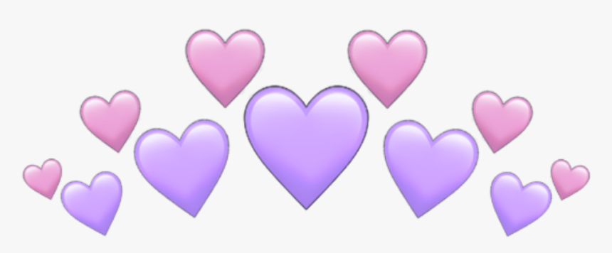 #purple #purpleheart #purplehearts #hearts #heart #crown - Heart, HD Png Download
