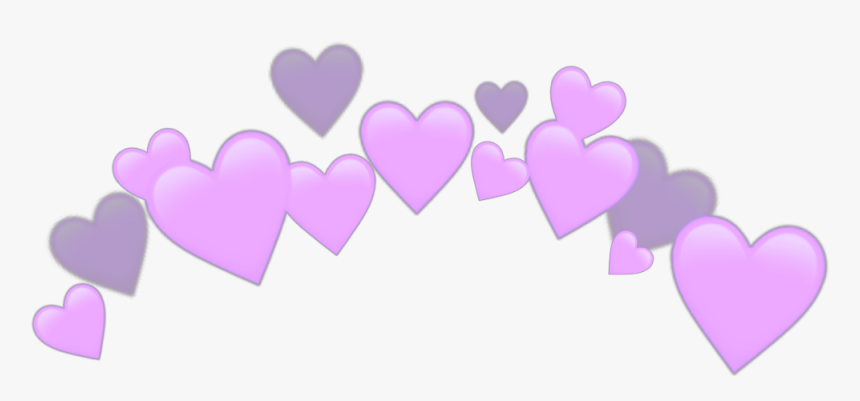 #heartjoon #purple #heartcrown - Heart, HD Png Download