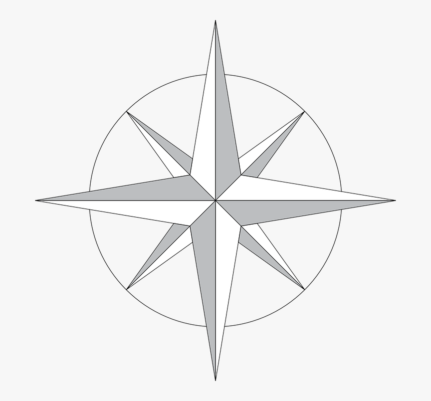 Compass Rose Transparent, HD Png Download