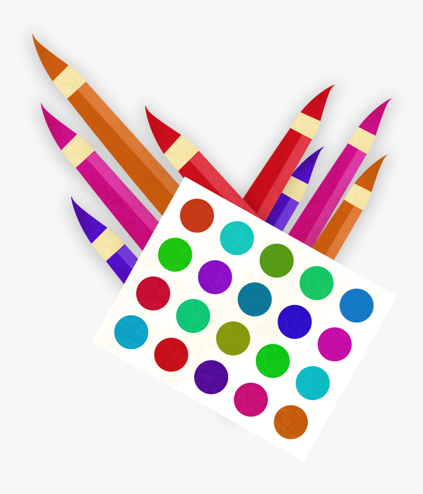 画板画笔卡通手绘元素图片 - Bảng Phấn Mắt Morphe 35 Ô, HD Png Download