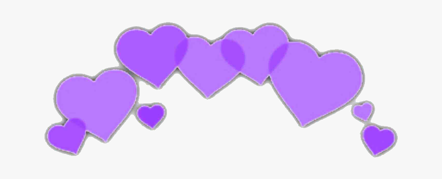 #heart #crown #heartcrown #sticker #wholesome #swirl - Wholesome Purple Flower Crown, HD Png Download