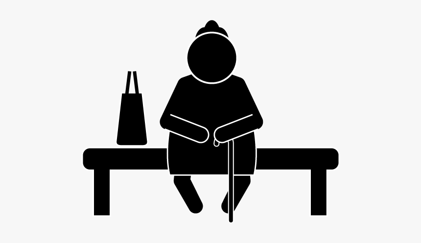 Pictogram Old Lady, HD Png Download