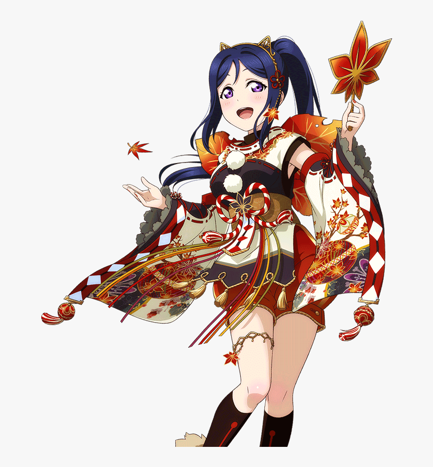##anime #manga #girl #cute #kawaii #autumn #fall #leaves - Love Live Maple Leaf, HD Png Download