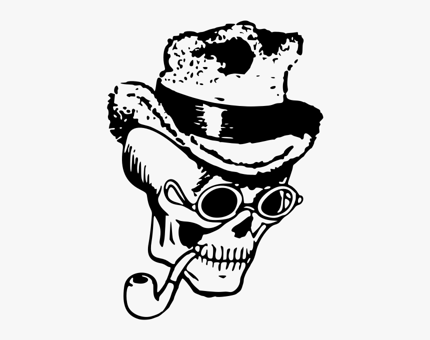 Skull Pipe - Funny Skull, HD Png Download
