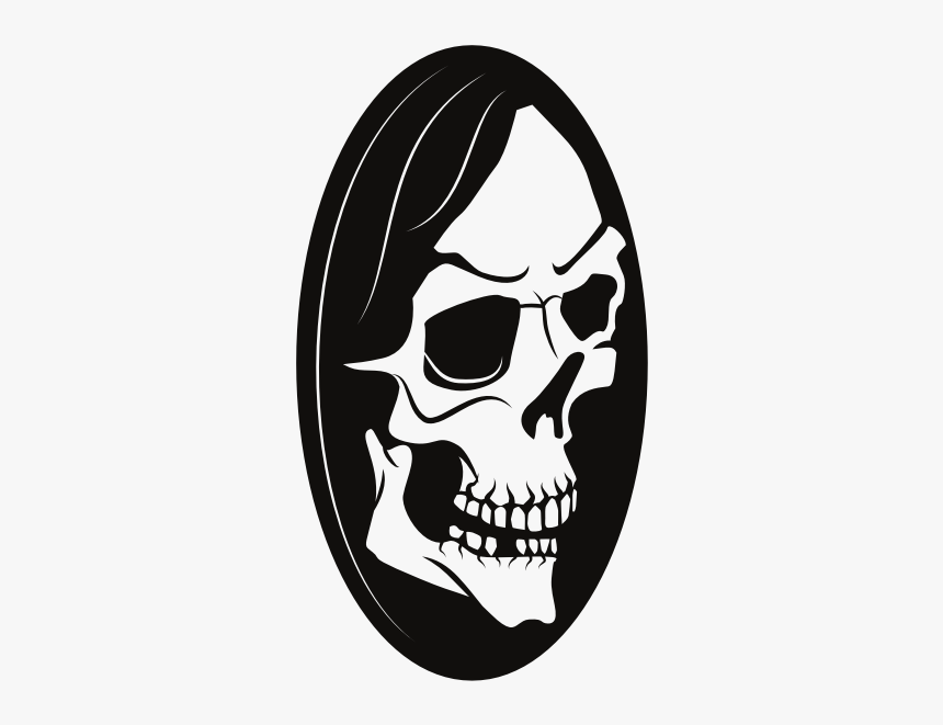 Scary Skull Silhouette - Svg, HD Png Download