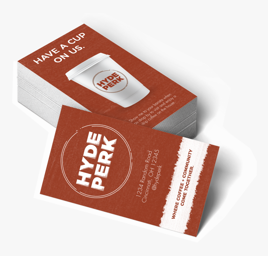 Hyde Perk Business Card Mockup 2 - Graphic Design, HD Png Download