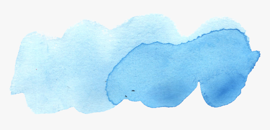Light Blue Watercolor Brushstroke, HD Png Download
