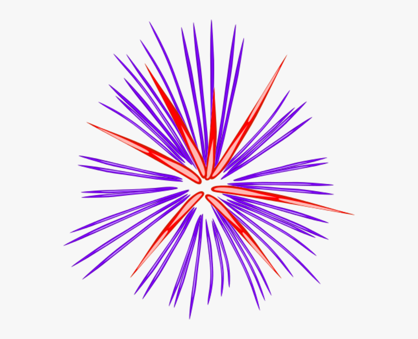 Transparent Purple Fireworks Clipart, HD Png Download