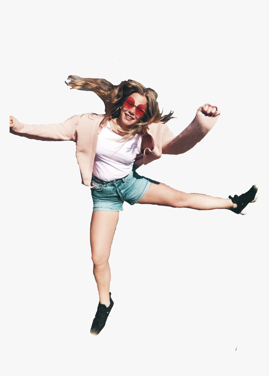#girl #dance #happy #freetoedit - Girl, HD Png Download