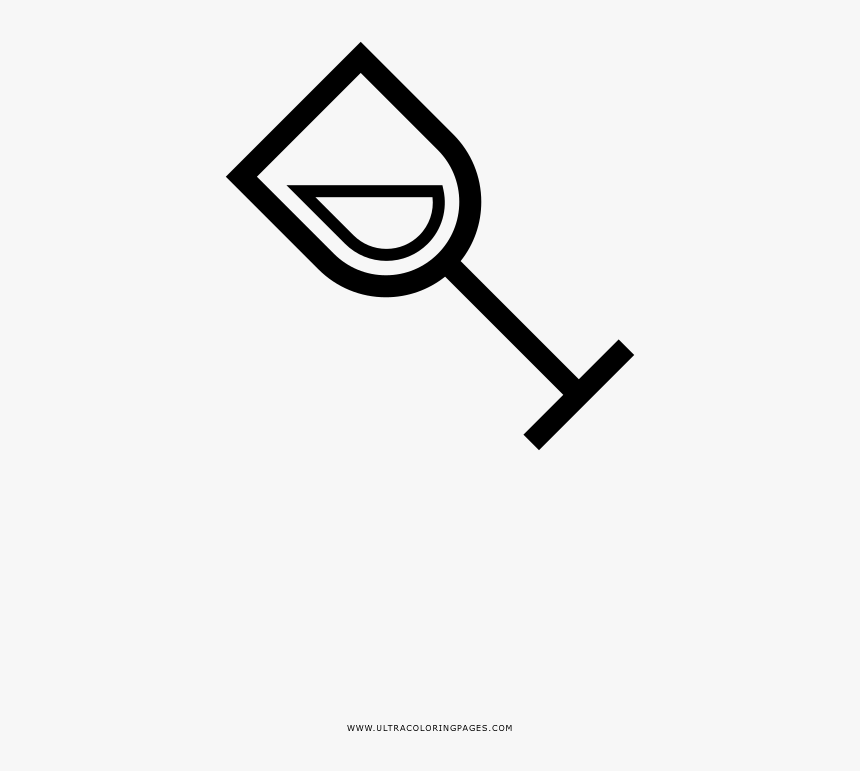 Copa De Vino Página Para Colorear, HD Png Download