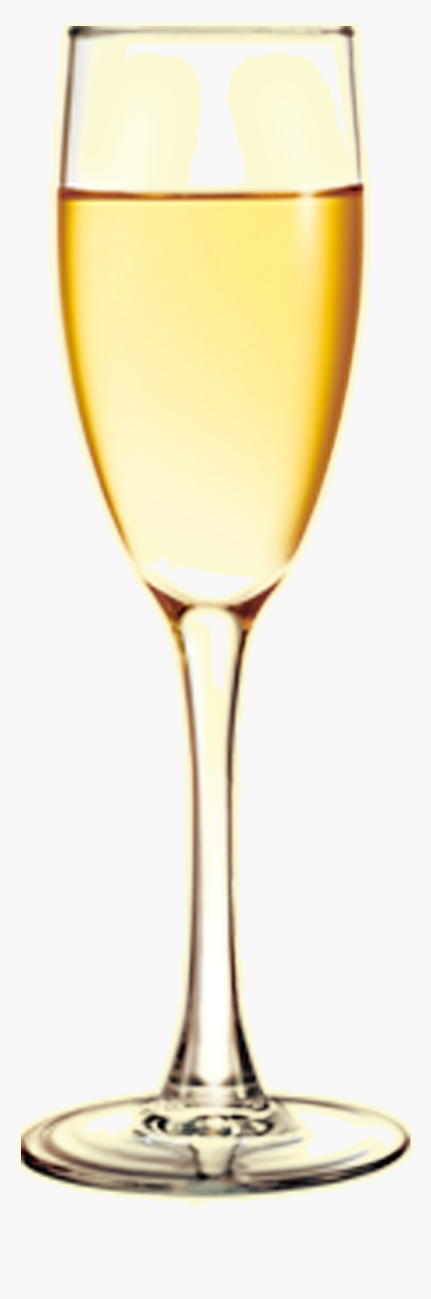 Glass Champagne White Background, HD Png Download