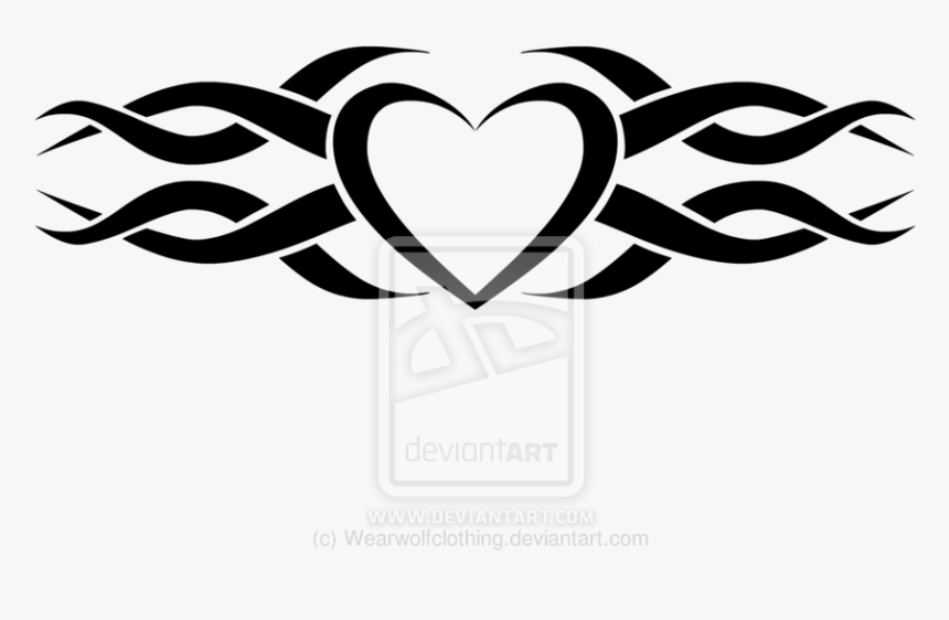 Tattoo Heart Design Png, Transparent Png