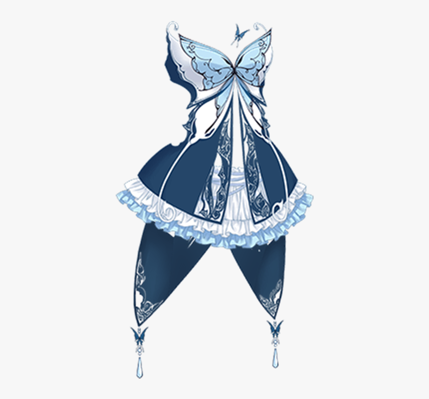 Anime Butterfly Girl Outfit, HD Png Download