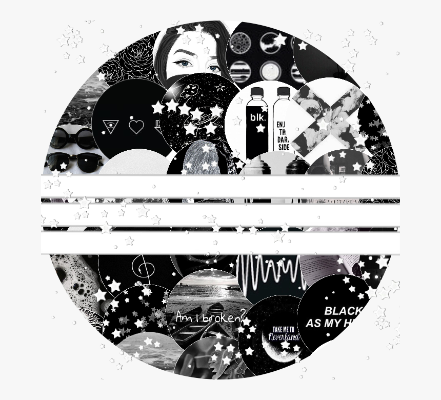 #icon #icons #circle #blackndwhite #black #white #editing - Illustration, HD Png Download