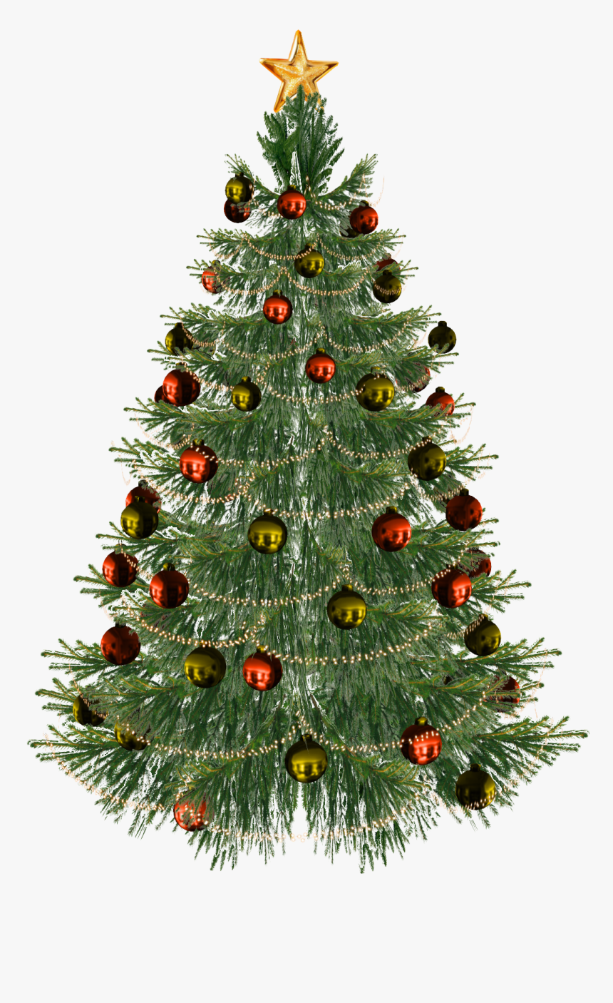 Christmas Tree Png - Ribbon Christmas Tree Decorating, Transparent Png