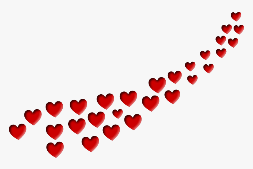 Whitw Background With Hearts, HD Png Download