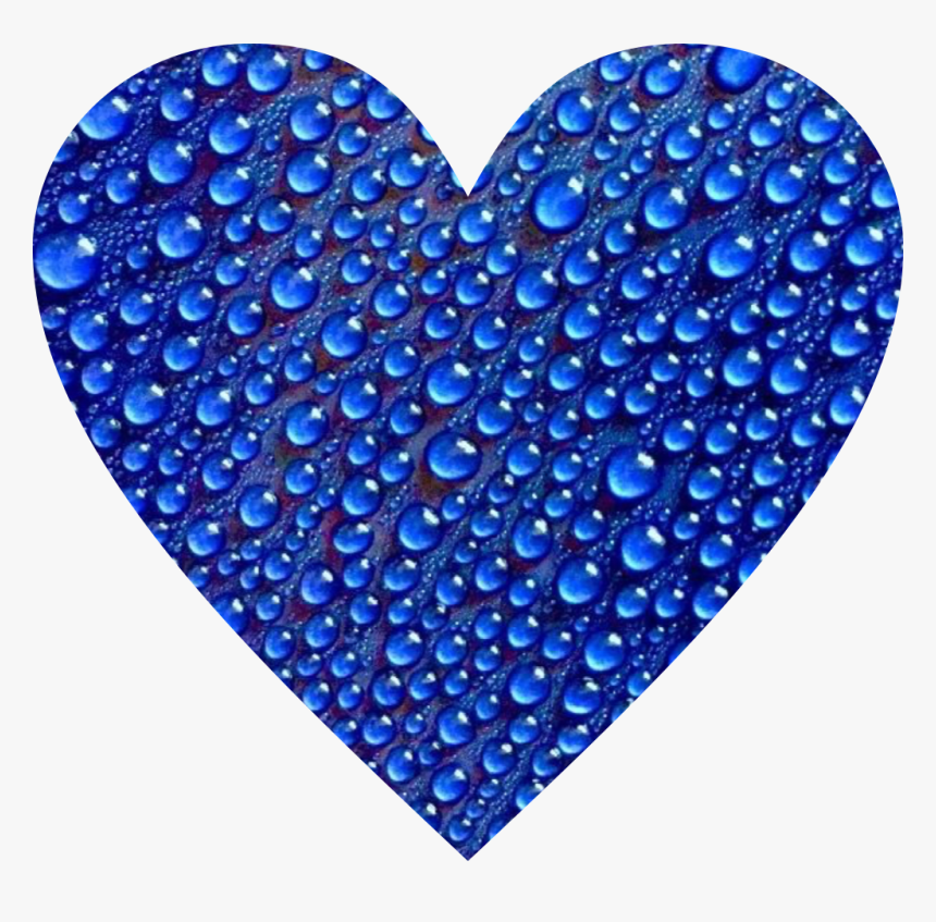 #heart #aesthetic #aestheticblue #raindrops #freetoedit - Coraçoes Virtuais, HD Png Download