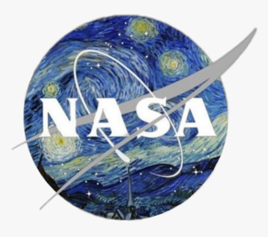 #nasa #vangogh Go #aesthetic #blue #tumblr - Aesthetic Starry Night Sticker, HD Png Download